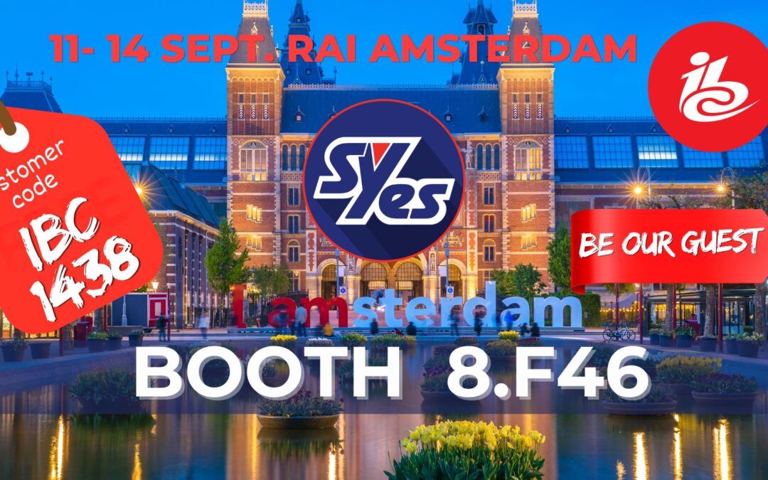 Meet SYES at IBC | Global Transmission Solutions + Free Ticket (Code: IBC1438)